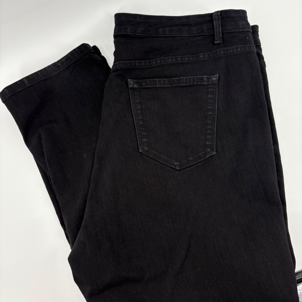 New Directions Weekend Black Slim Straight Jeans‎ Women's Size 20W